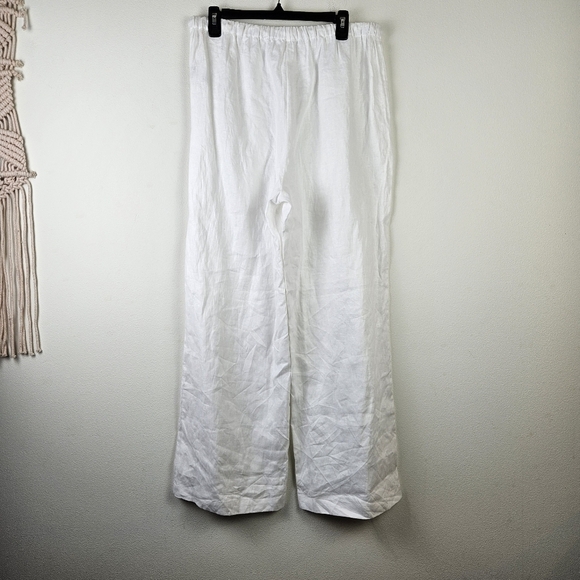 Reformation Olina Linen Pants White Linen Pants Size XL NWOT - Picture 7 of 9